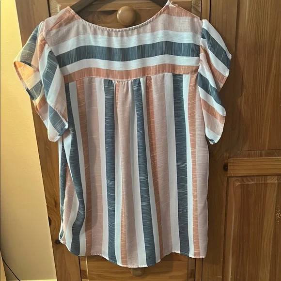 Striped Multicolor Women's Top - Picture 2 of 2